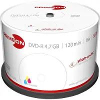 Primeon 2761206 DVD-R 4.7 GB 50 st Spindel Skrivbar