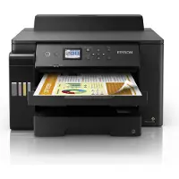 Epson EcoTank L11160 - Skrivare - färg - Duplex - bläckstråle - A3 - 4800 x 1200 dpi - upp till 25 sidor/minut (mono)/upp till 25 sidor/minut (färg) - kapacitet: 550 ark - USB, LAN, Wi-Fi - svart
