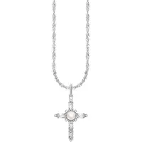 Thomas Sabo True Romance silver white cross Romance korshalsband KE2296-167-14-L45V