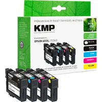 KMP AG Bläck Ersätter Epson 603XL, T03A6, T03A1, T03A2, T03A3, T03A4 Kompatibel Kombi-pack Svart, Cyan, Magenta, Gul E201V 1650,4005