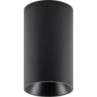Deko-light 348242 Can IP20, 1x 7,5 W GU10, Schwarz Utanpåliggande belysning GU10 7.5 W Svart