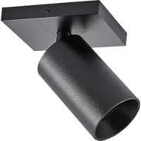 Deko-light CAN TILT takspotlight, svart, 11 x 9 cm, 1 lampa, metall GU10 TILT, dimbar, Svart, Vardagsrum / matsal, Aluminium / grå / zink, Spotlight