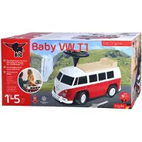 BIG åkbile Volkswagen Van leksaksbil för barn + ljud