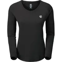 Dare 2b Långärmad T-shirt för damer/kvinnor (Svart)