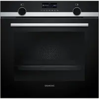 Siemens iQ500 HB579GBR3 - Ugn - inbyggd - fördjupning - bredd: 56 cm - djup: 55 cm - höjd: 58.5 cm - med självrengöring - Klass A+ - rostfritt stål