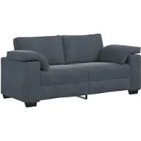 vidaXL Loveseat soffa mörkgrå 180x77x82 cm sammet