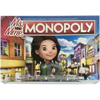 Hasbro Ms Monopoly Det första spelet där kvinnor tjänar mer än män Brädspel (engelska/franska)