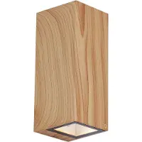 QAZQA Skandinavisk Vägglampa Trä 2-Ljuskällor GU10 70mm IP54 - Baleno
