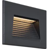QAZQA Modern infälld vägglampa svart 11,5 cm inkl. LED IP65 - Trem