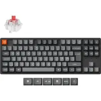 Keychron K8 MAX QMK/VIA Wireless Tri-Mode - Super Red - Gaming Keyboard - Utan numpad - Nordisk - Svart