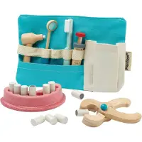 PlanToys Tandläkarset - Blå - - One Size - Leksaker