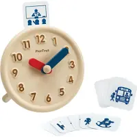 PlanToys Träleksaker - Läderklocka - Trä - - One Size - Leksaker