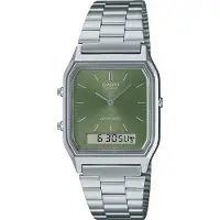 Casio Klocka - - AQ-230A-3AMQYES - Analog - Rostfritt stål - Vattentät 3 Atm