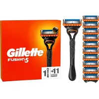 Gillette Fusion5, Rakkniv, Svart, Orange, 1 styck