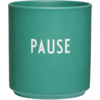 Design Letters Mugg - Favourite - Paus - Antik Green - - One Size - Mugg