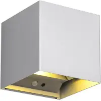 Reality Leuchten LED utomhus vägglampa med sensor Talent, Aluminium / grå / zink, Metall, Modern, LED-vägglampa utomhus