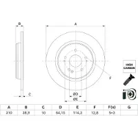 Bosch Bromsskiva 0 986 479 H57