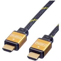 Roline HDMI Anslutningskabel HDMI-A-kontakt, HDMI-A-kontakt 5.00 m Flerfärgad 11.04.5565 Skärmad HDMI-kabel