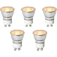LUEDD Set med 5 GU10 3-stegs dimbara LED-lampor 35mm 4W 200 lm 2200K
