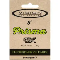 Vision Prisma Fluorocarbon Leader 9´ taperad tafs 2X