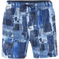 KOROSHI Badshorts blå / marinblå / ljusblå / vit