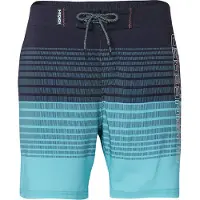KOROSHI Badshorts turkos / korall / svart / vit