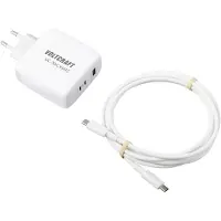 Voltcraft UC-3ACX003 USB-laddare 120 W Inomhus Utgångsström max. 5 A 3 x 1x USB-A, 2x USB-C GaN