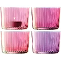 LSA International Lyshållare Gems Granat Set 4 Lsa 6,10x8x8cm