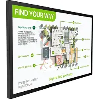 Philips 55BDL3751T - 55" Diagonal klass Interactive 3000 Series LED-bakgrundsbelyst LCD-skärm - digital skyltning - med pekskärm (multitouch) - And...