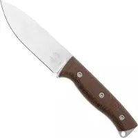 White River Knives Ursus 45 WRUR45-BNA-MAG, Stonewashed Magnacut, Natural Burlap Micarta, bushcraft knife