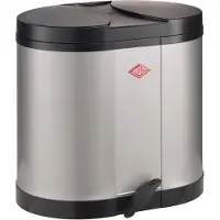 Wesco avfallskärl silver 2x15L BETA
