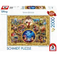Schmidt Spiele Thomas Kinkade Studios: Disney Dreams Collections -Mickey & Minnie, 2000 styck, Tecknade serier, 12 År