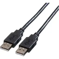 Roline USB-kabel USB 2.0 USB-A kontakt, USB-A kontakt 4.50 m Svart Skärmad 11.02.8945