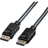 Roline DisplayPort Anslutningskabel DisplayPort-kontakt, DisplayPort-kontakt 7.50 m Svart 11.04.5985 Skärmad DisplayPort-kabel
