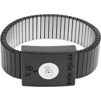 BJZ A-64106 ESD-metallarmband Svart