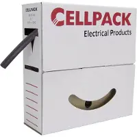 Cellpack 127123 Krympslang utan lim Vit 9 mm 3 mm Krympförhållande:3:1 10 m