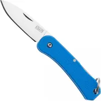 Knafs Co. Lander 6 -00424 Satin 4034SS, Blue FRN, keychain pocket knife