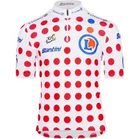 Santini Tour De France Overall Leader Korta ärmar Cykeltröja