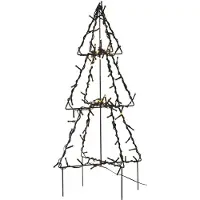 Star Trading Utomhusdekoration Foldy Julgran | 50cm | svart []