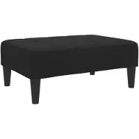 vidaXL Fotpall svart 77x55x31 cm tyg