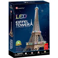 Cubic CubicFun Eiffel Tower LED, 84 styck, Byggnader, 10 År