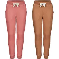 Minymo Sweatpants - 2-pack - Kanjon Rose/Brun - - 9 år (134) - Sweatpants