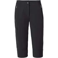 Vaude Women's Farley Stretch Capri III, vandringsbyxor, dam, svart