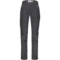 Fjällräven - Vandringskläder dam - Kaipak Trousers Curved W Basalt för Unisex - Storlek S/M - Grå