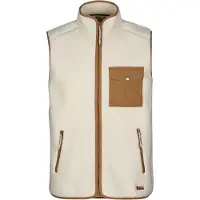 Fjällräven Vardag Pile Fleece Väst chalk wht / buckwheat brwn Storlek L