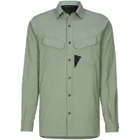 Klättermusen - Vandringskläder - Syn LS Shirt M's Green Lake för Unisex - Storlek XL - Grön
