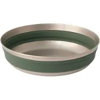 Sea to Summit - Kök - Detour Stainless Steel Collapsible Bowl M Green för UnisexSilikon - Grön