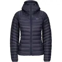Patagonia - Dunjackor skid dam - W's Down Sweater Hoody Smolder Blue för Unisex - Storlek S - Marinblå