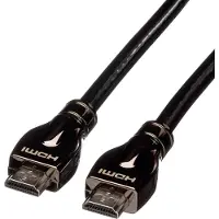 Roline HDMI Anslutningskabel HDMI-A-kontakt, HDMI-A-kontakt 15.00 m Svart 11.04.5686 4K UHD HDMI-kabel
