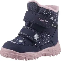 Superfit Snöboots 'Husky 1' marinblå / rosa / vit